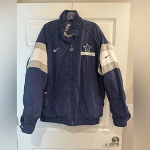 Vintage Nike Pro line Dallas Cowboys Jacket mens XL football NFL Texas 90s Y2K